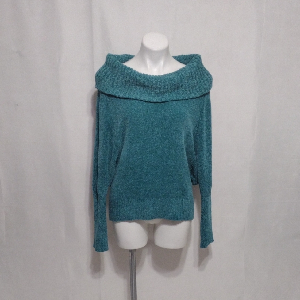 NWT White House Black Market Cowl Neck Chenille Sweater Long Sleeve M Cozy Knit